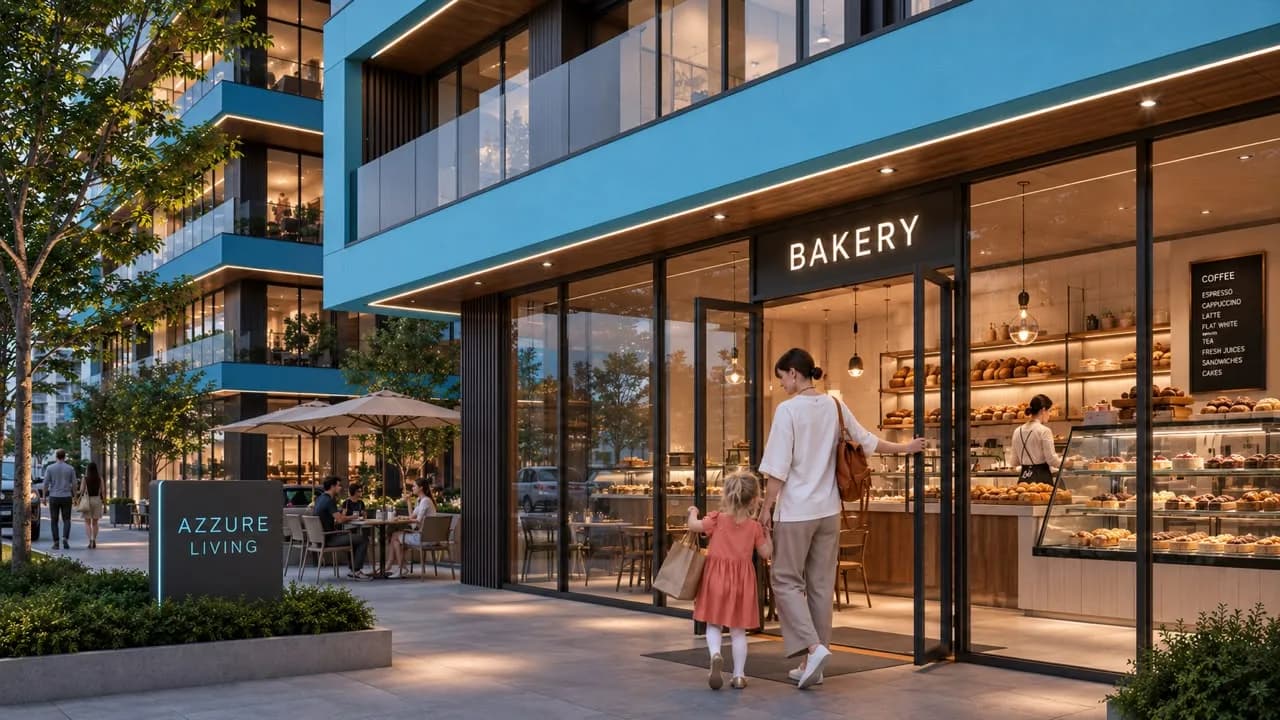 Kafe dhe furrë në katin e rrugës